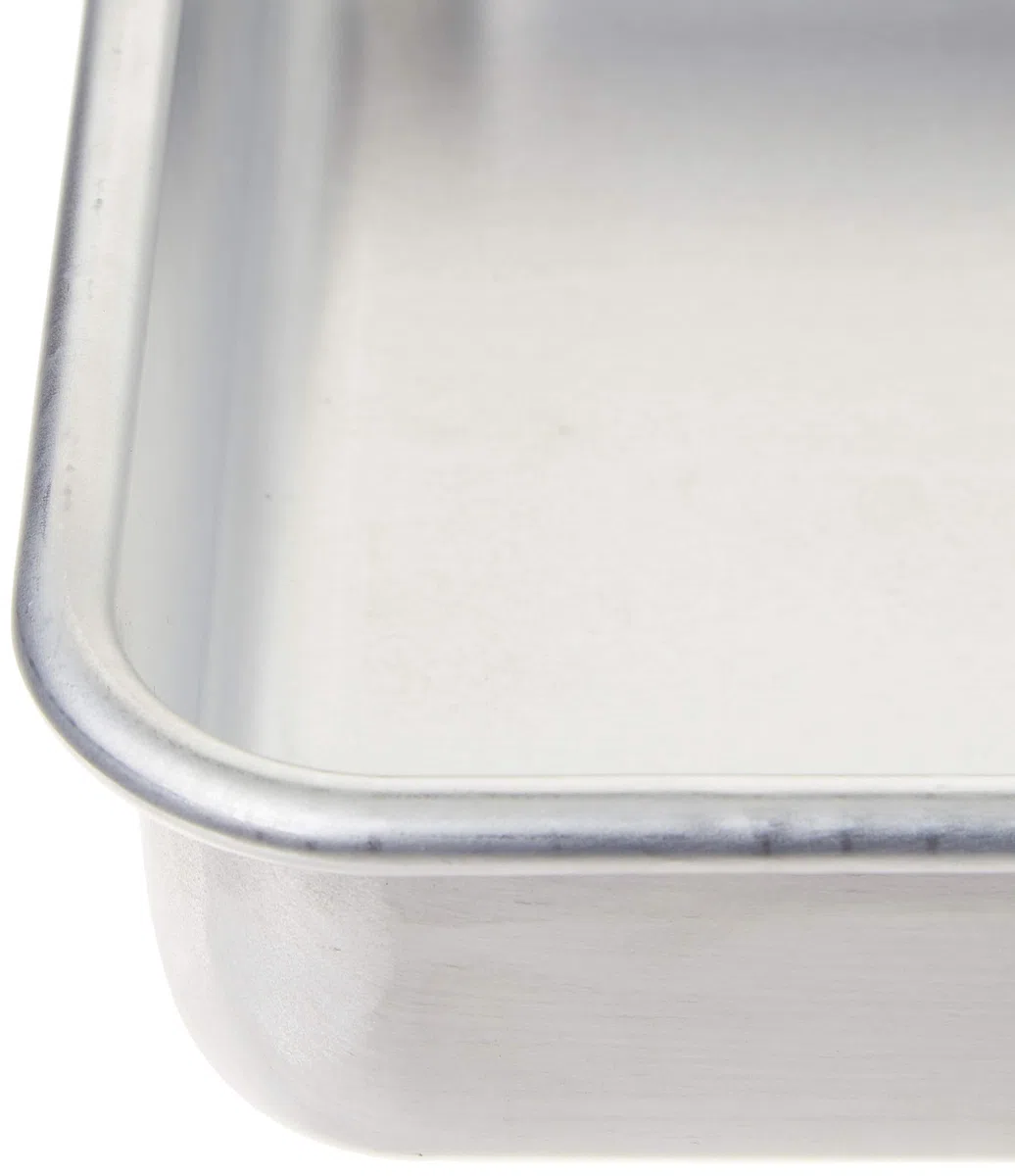 Nordic Ware Naturals Aluminium Commercial 47500 - Teglia quadrata da 20,3 x 20,3 cm, colore: Argento
