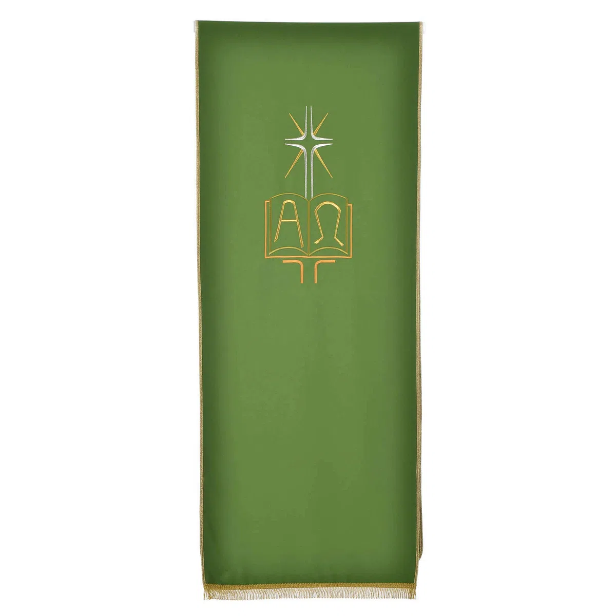 Holyart Coprileggio Poliestere Libro Alfa e Omega, Avorio