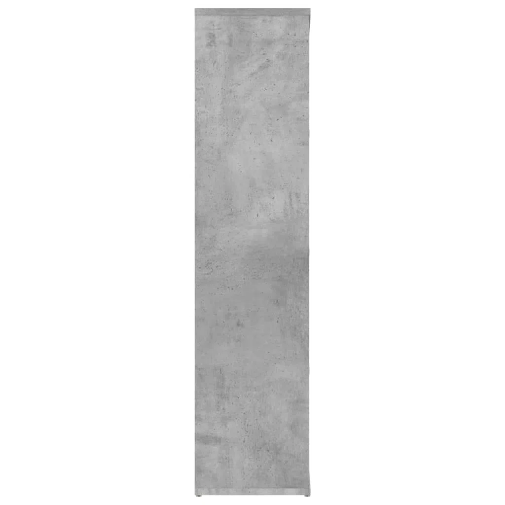 Scaffale decorativo per soggiorno, libreria, ufficio, libreria, grigio cemento, 50 x 25 x 106 cm, materiale in legno, per libri, soggiorno, studio, ufficio