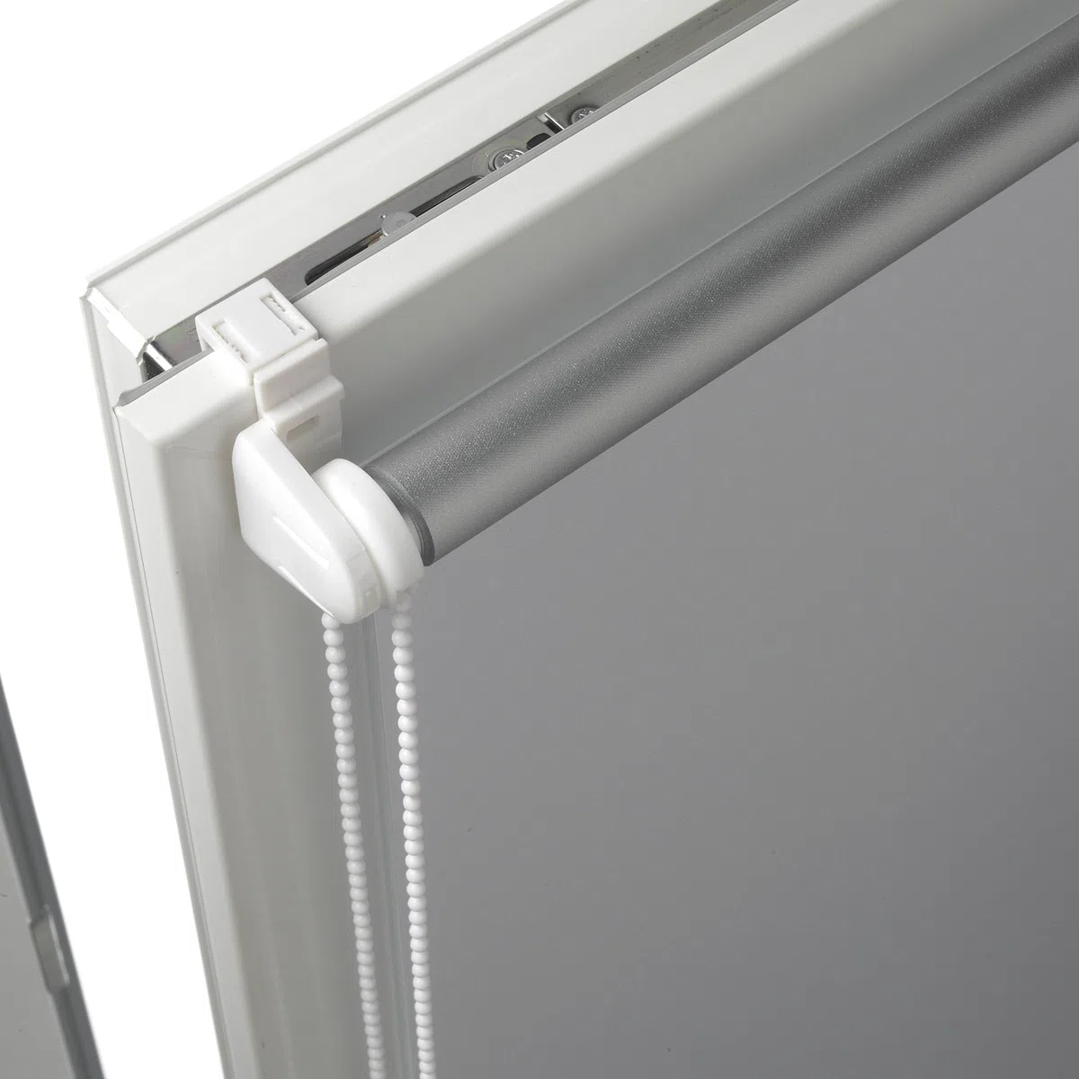 Deco Company, 23-1037 Tenda Termica a Rullo con Morsetti o da incollare, Risparmio energetico, Tutte Parti Montaggio Incluse, Poliestere, Bianco, 95 x 150 cm
