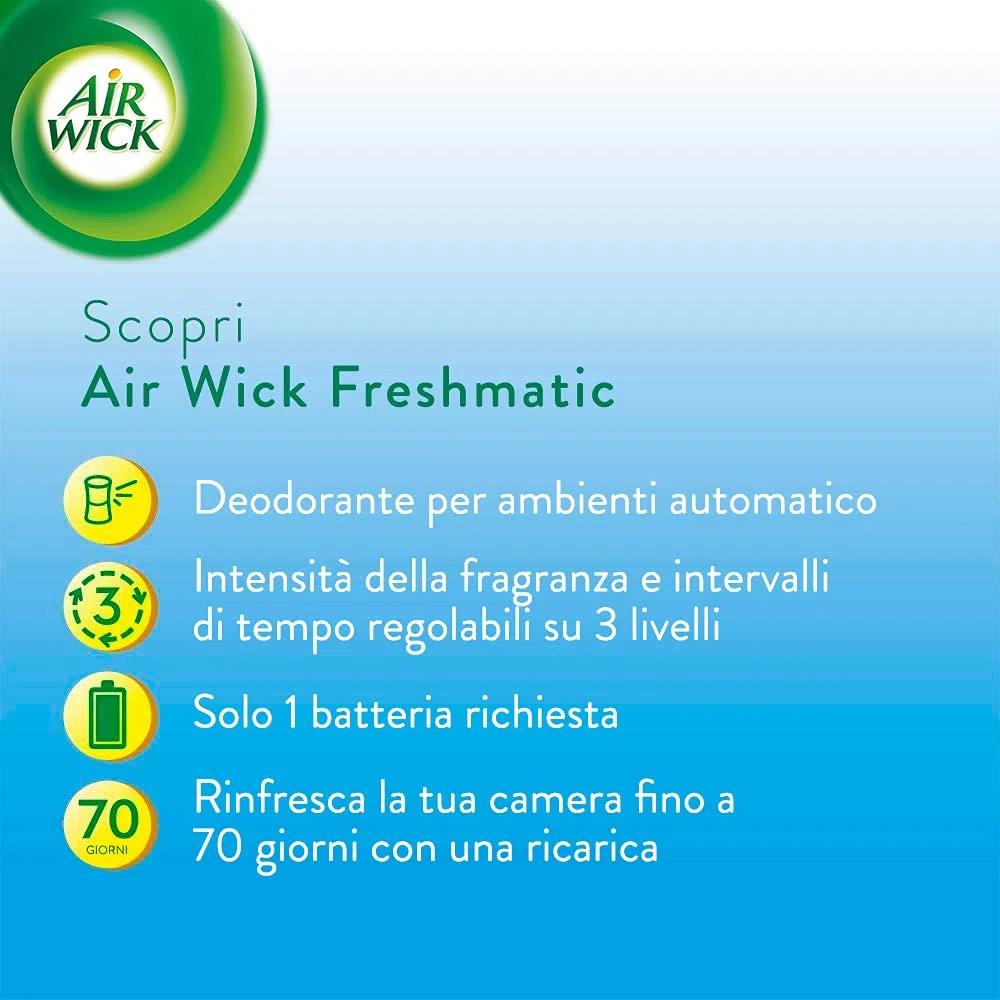 Airwick Freshmatic Ricariche Lavanda in Fiore, Profumatore per Ambiente, 250 ml, Confezione da 6