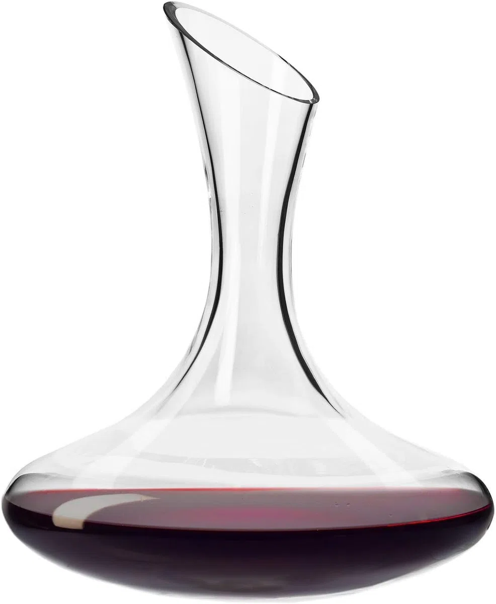 OCEANO Decanter Vino Caraffa per Decantare Areare Vino Rosso Vetro Trasparente Travaso Elegante Moderno Versatore per Serate Feste Idea Regalo Papà (Decanter, 1.78)