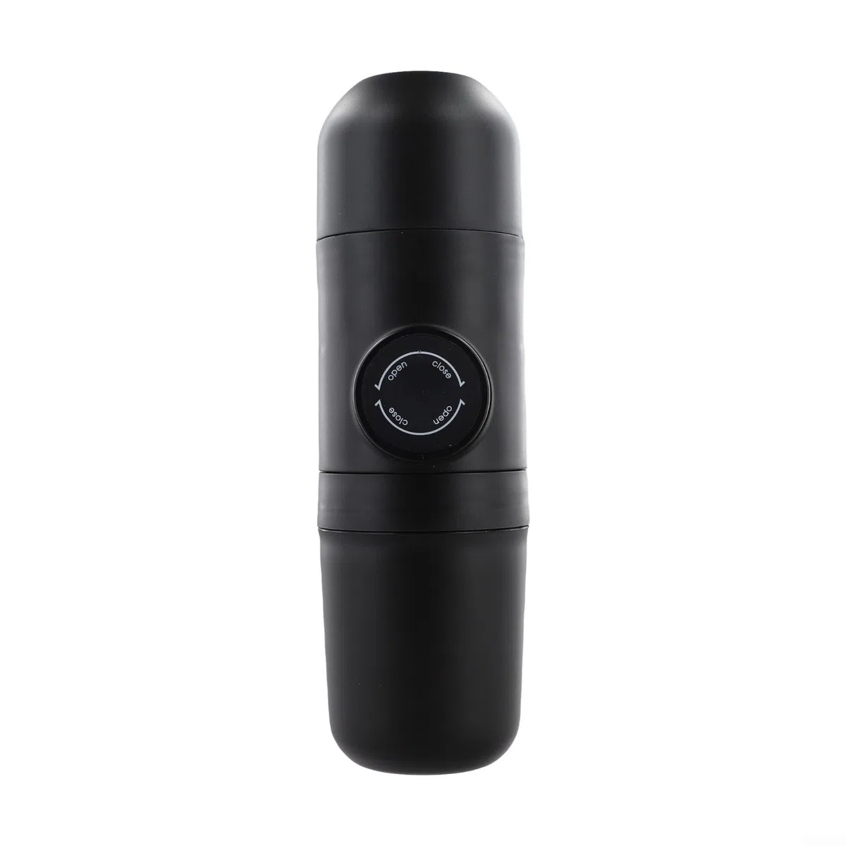 Macchina da caffè espresso portatile manuale per il viaggio, macchina da caffè pieghevole compatta con costruzione in ABS, 20 X 6 cm nero, prepara caffè fresco ovunque usando caffè macinato