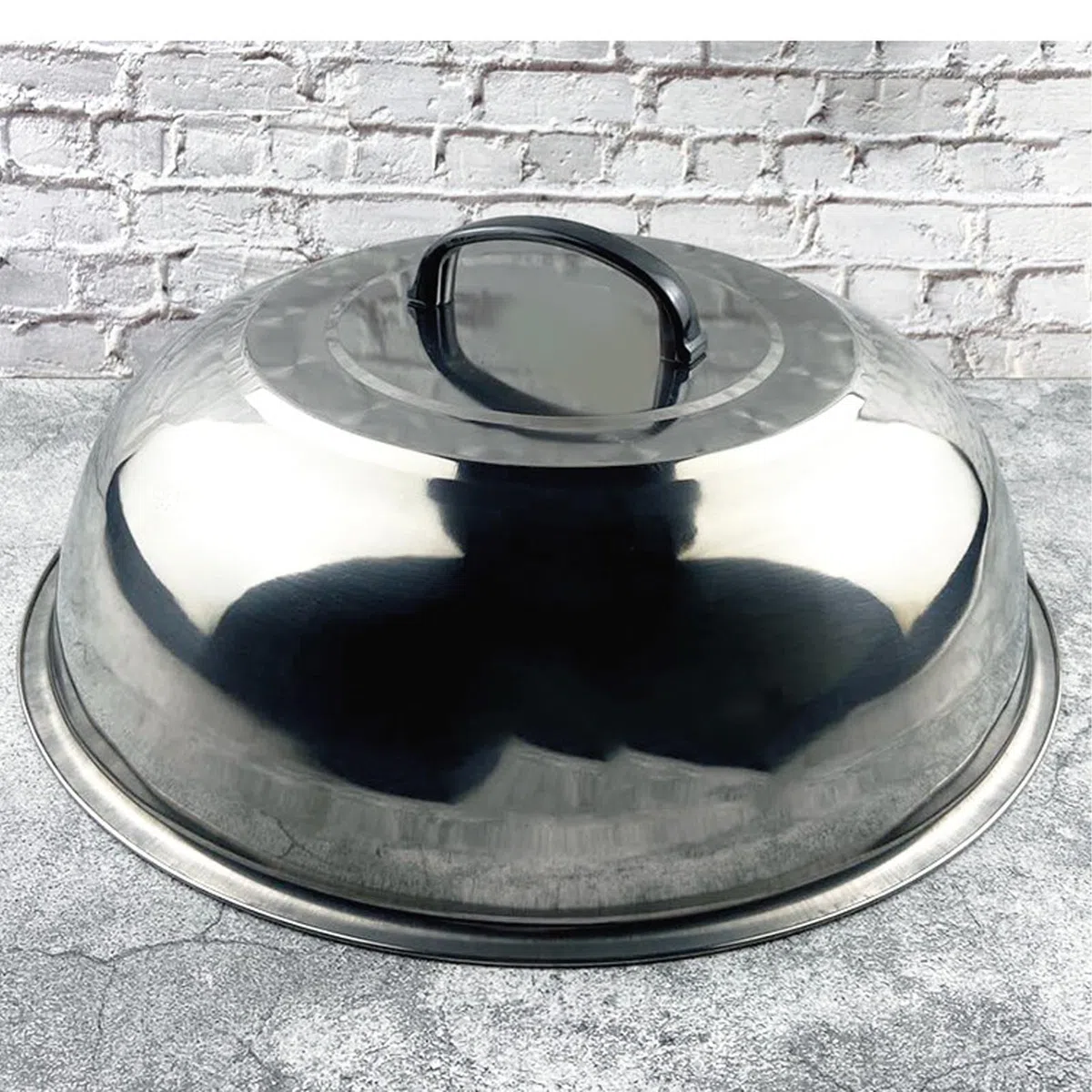 Coperchio Wok in Acciaio Inossidabile, Padella Circolare per Cucina (40 cm)