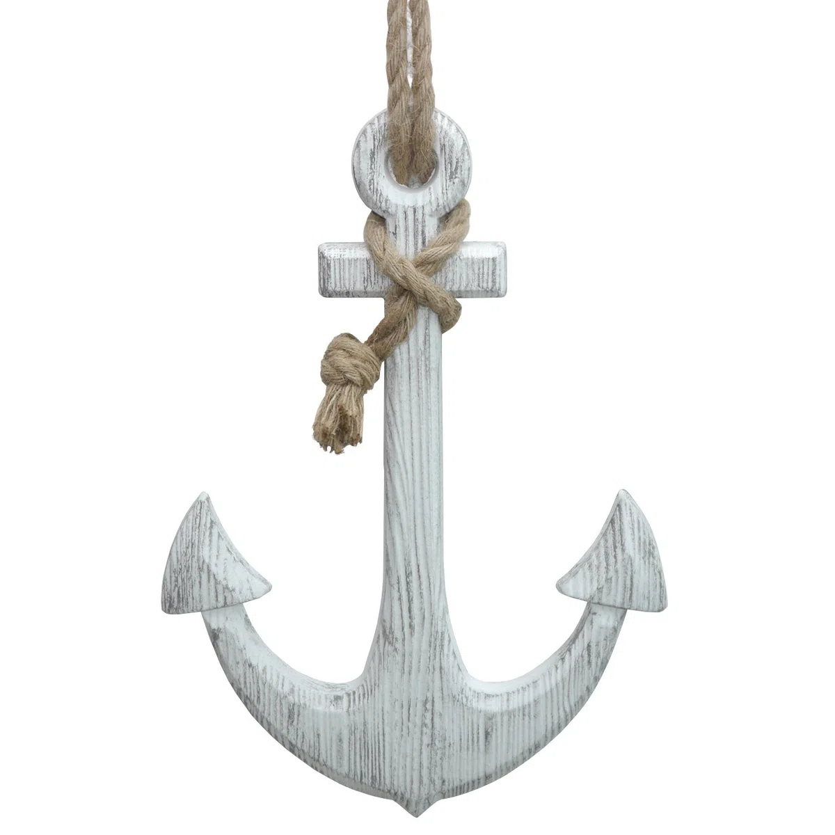 Ancora con tau XXL beige, scanalata, ancora in legno, XXL, 60 cm