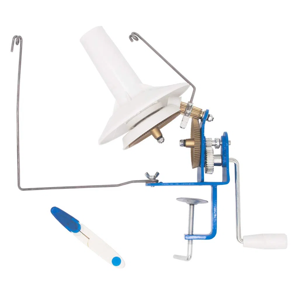 (Alta velocità) LAMXD Needlecraft Large Jumbo Metal Yarn / Wool / String / Fiber Ball Winder azionato a mano, 10 once