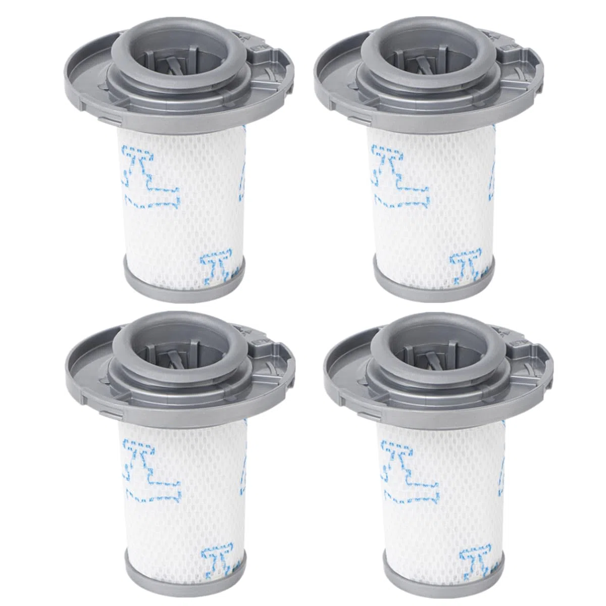 YanBan Filtri da 4 pezzi, compatibili con Rowenta X-Force Flex 8.60 RH96XX, RH9637 RH9638 RH9639 RH9677, per la serie X-PERT 6.60 RH68XX, RH6821WO, RH6837WO, RH6838WO, codice articolo ZR009006