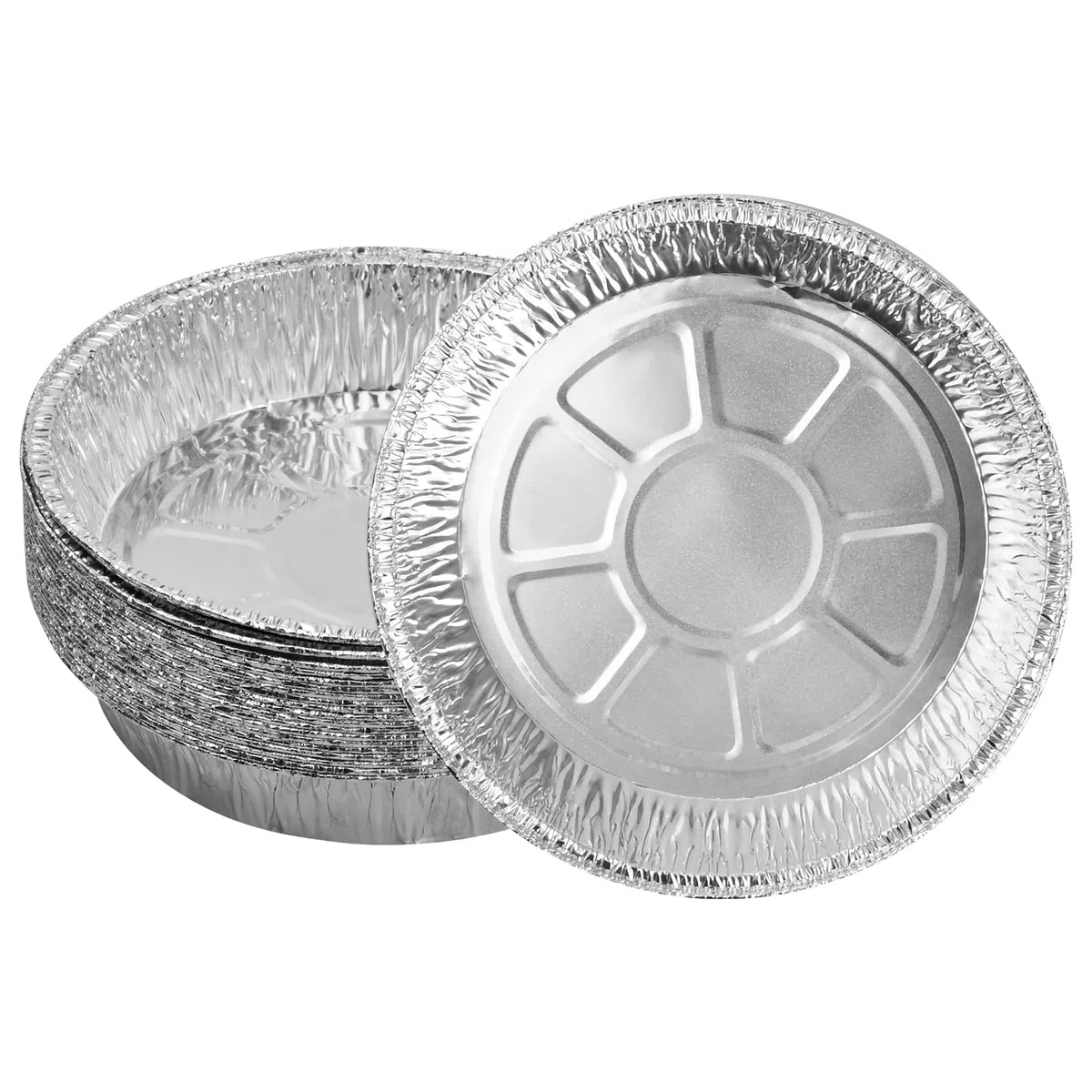 20 Teglie Rotonde in Alluminio 8 Pollici - Vaschette Usa e Getta per Cuocere Torte - Padelle per Forno - Pentole Rotonde