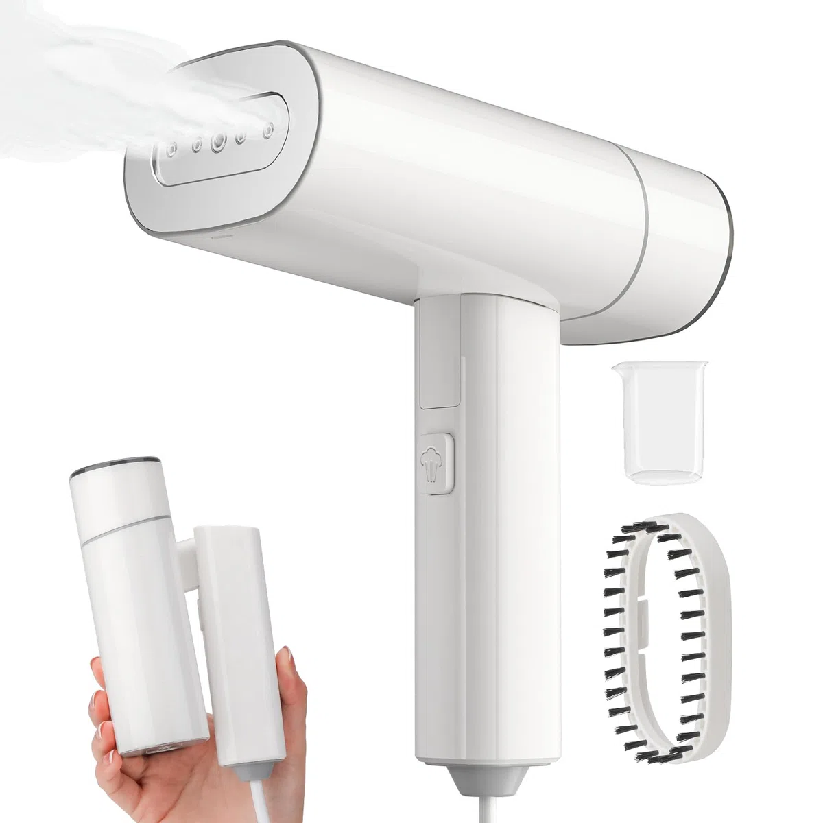 VINATO Ferro da Stiro Verticale, Vaporizzatore da 1300W con Serbatoio dell'acqua per Vapore, Ferro da Stiro a Vapore per Vestiti, Riscaldamento Rapido e Rimozione Delle Pieghe per i Vestiti