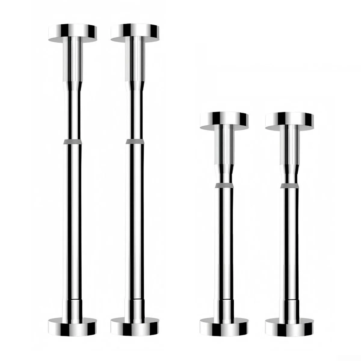 2 aste di supporto telescopiche, sistema di supporto regolabile, asta di supporto regolabile per armadietti, 30-50 cm/50-80 cm, staffa di sollevamento per armadietti e divani (50-80 cm bianco)