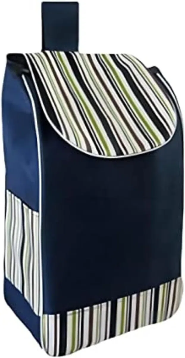Borsa per la spesa in tessuto Oxford, borsa di ricambio pieghevole per carrello, borsa per la spesa di ricambio pieghevole impermeabile per carrello della spesa (blu)