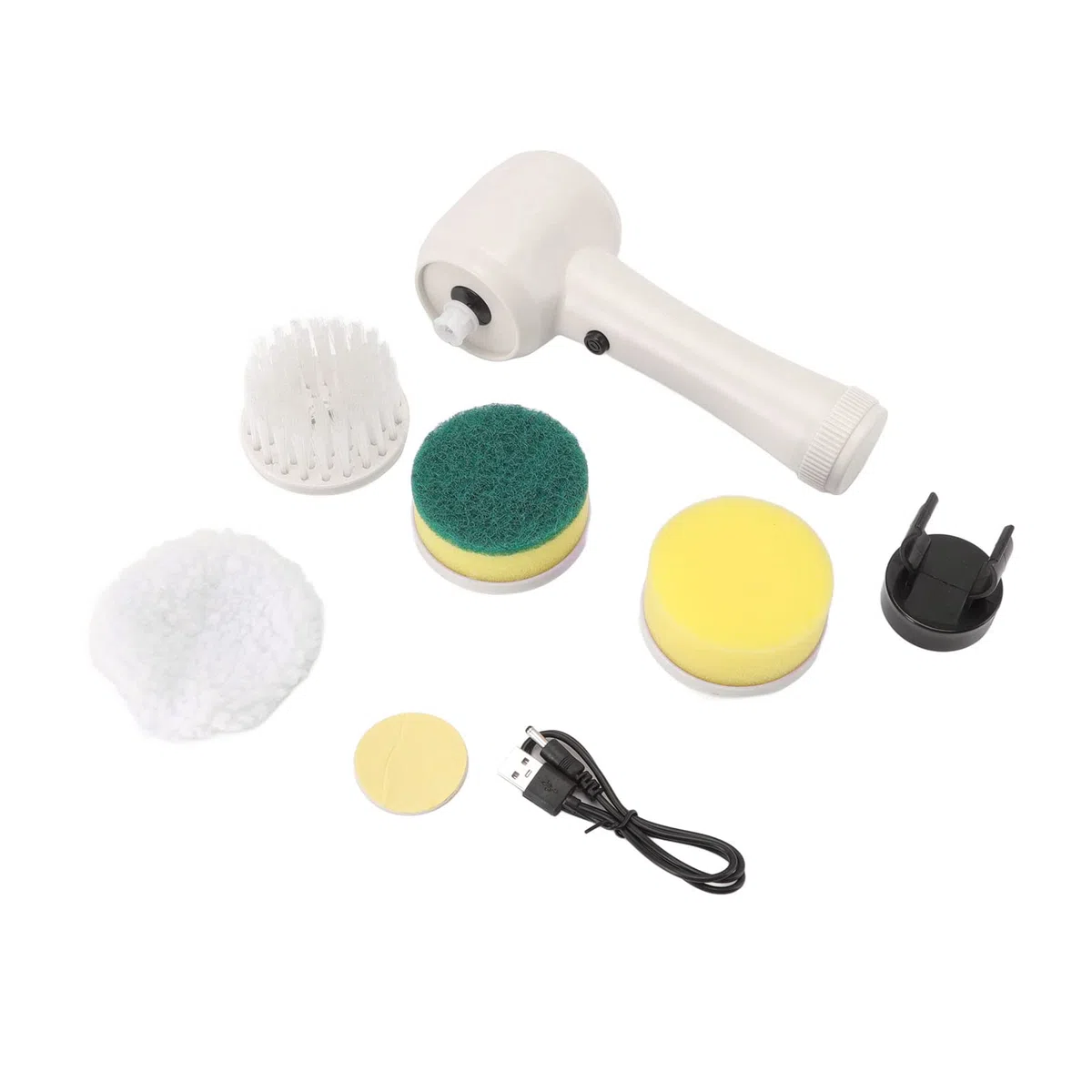 Spazzola Elettrica per Centrifuga Spazzola per Lavaggio Elettrica Portatile Portatile Spazzola per Lavaggio Spazzola per Lavaggio Multifunzionale per Scarpe da Bagno da Cucina (Bianco)