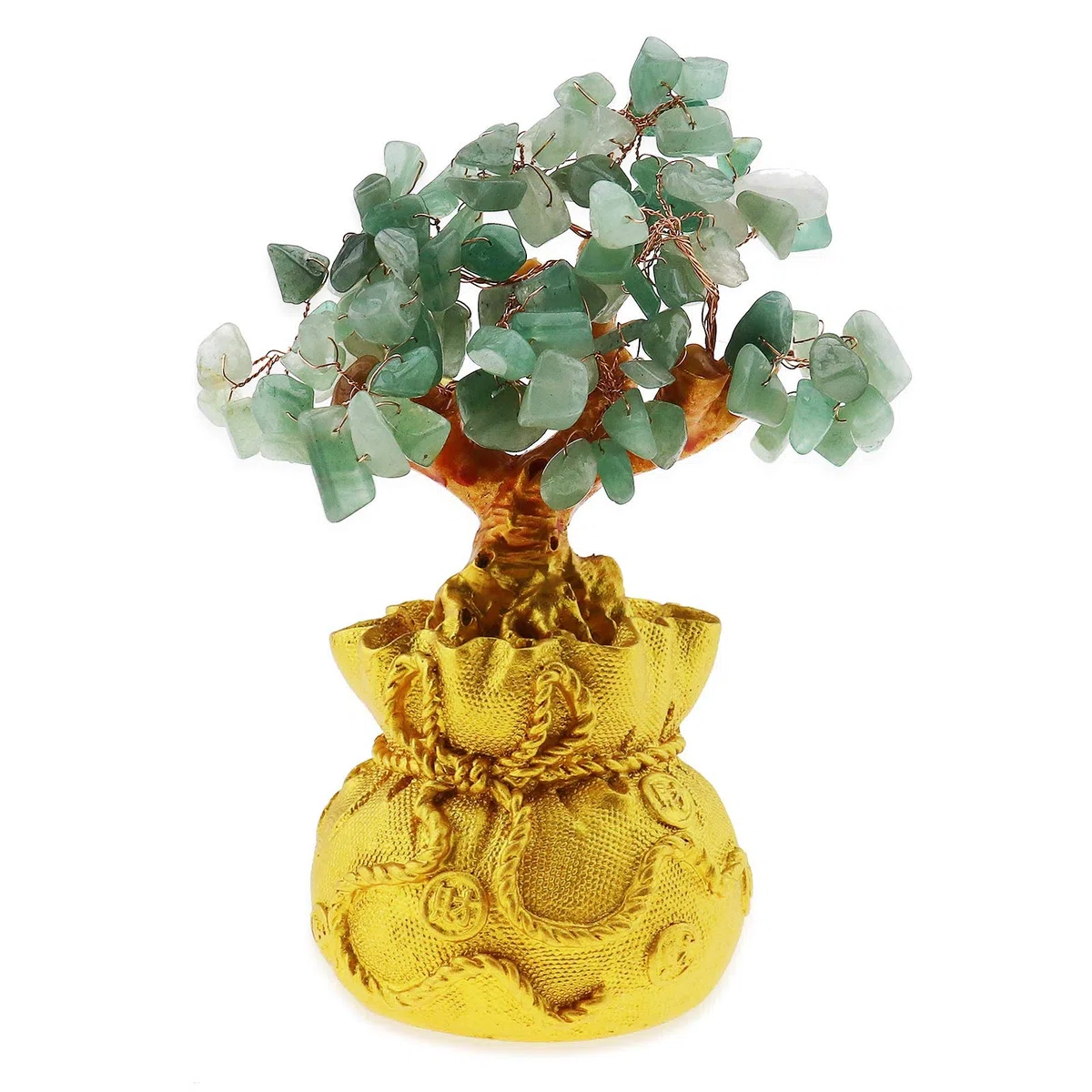 OTOTEC Feng Shui Soldi Fortuna Pietra Albero Cristallo Decorazione Artistica Ufficio Soggiorno Buona Fortuna Miglior Regalo Verde