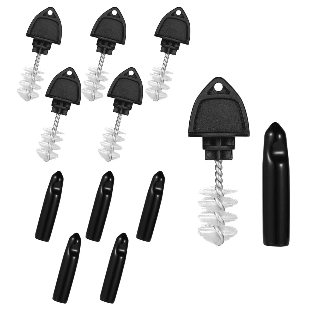 12pz Spazzola per Rubinetti Della Birra e Coperchio per Rubinetto Della Birra, Beer Tap Plug Brush Fusti di Birra Tappi per Rubinetti Plastica Tappi per Ristorante Bar per Feste a Casa
