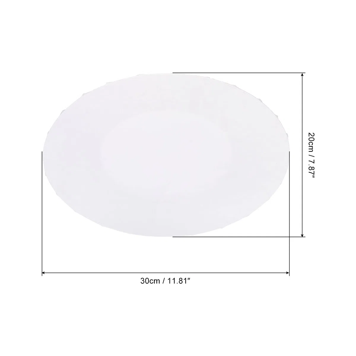 PATIKIL Pittura Tela Pannelli, 2pz 8x12" Ovale Legno Cornice Bianco Arte Tavola Pannelli per Acrilico, Olio, Tempera Pittura, Bianco