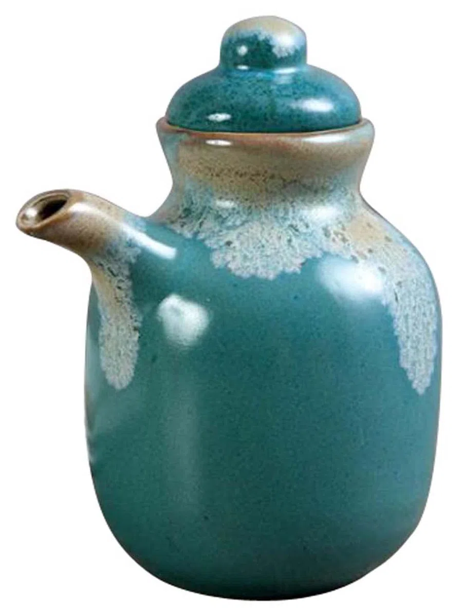 ZEALMAX Vaso di olio in ceramica giapponese cinese, bottiglia di salsa, bottiglia di condimento, bottiglia di spezie, bottiglia di aceto, B