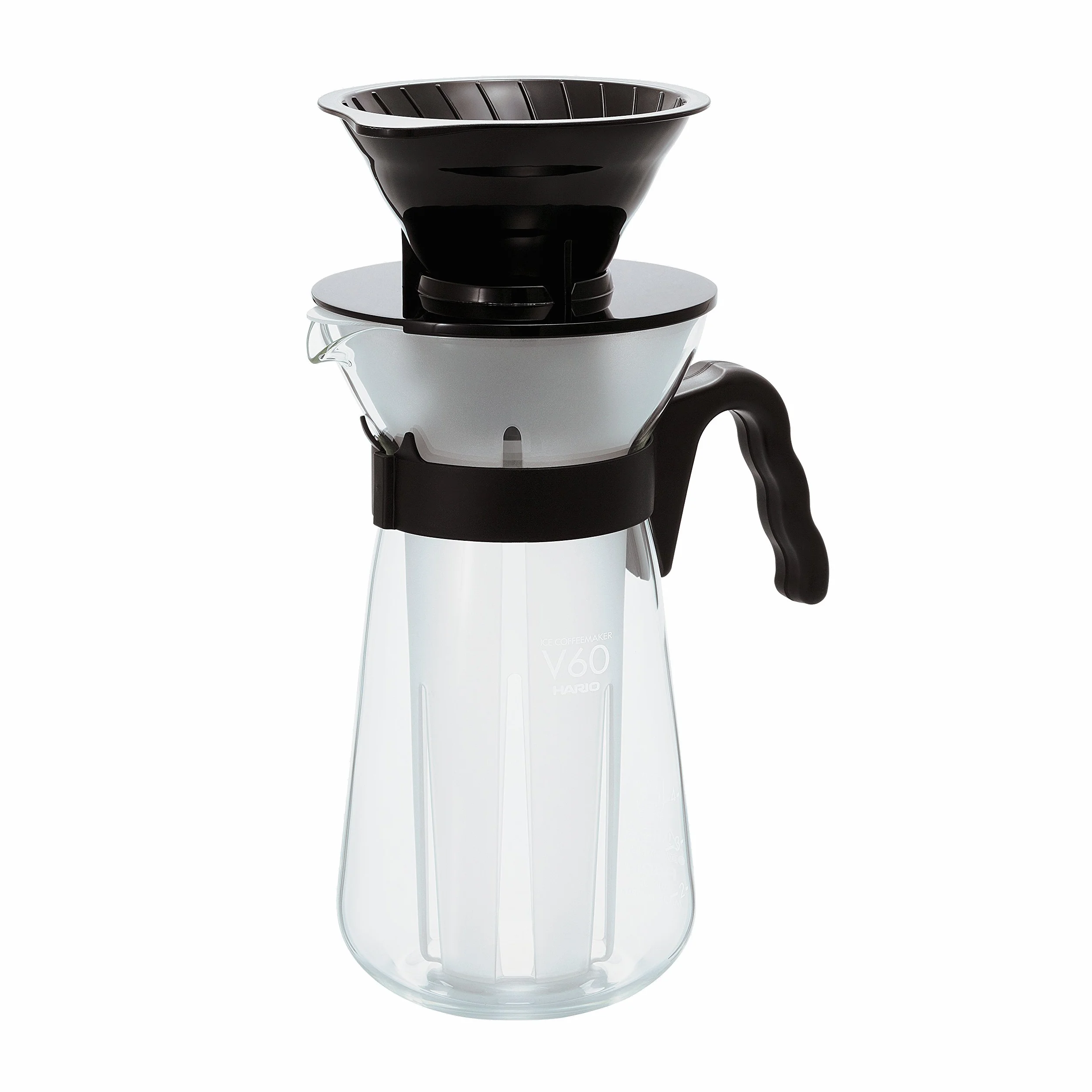 Hario V60 "Fretta" Caffettiera calda e fredda, 700 ml, nero