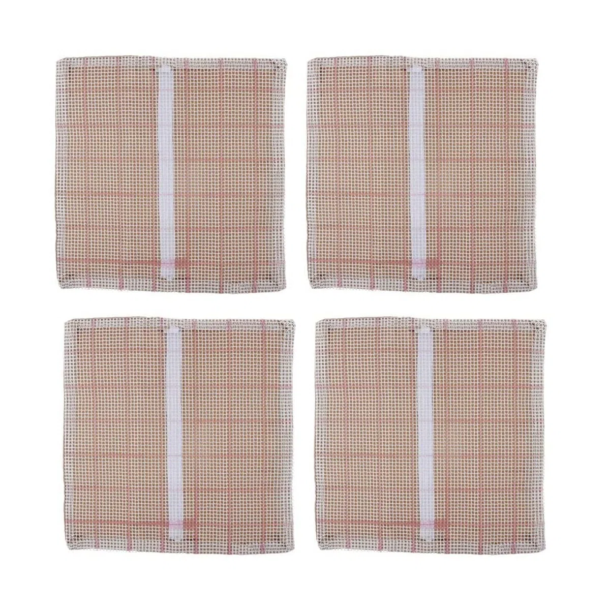 4 pezzi in bianco fermo gancio tappeto kit 43x43 cm gancio fermo tappeto tela cuscino fai da te cuscino copertura che fa forniture