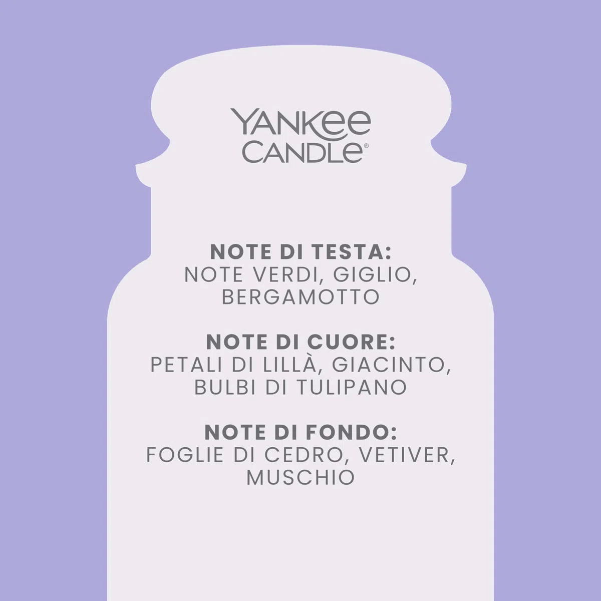 Yankee Candle Candela Profumata | Lilac Blossoms Grande Barattolo | Candele a Lunga Durata: fino a 150 Ore | Regalo Perfetto per Donne