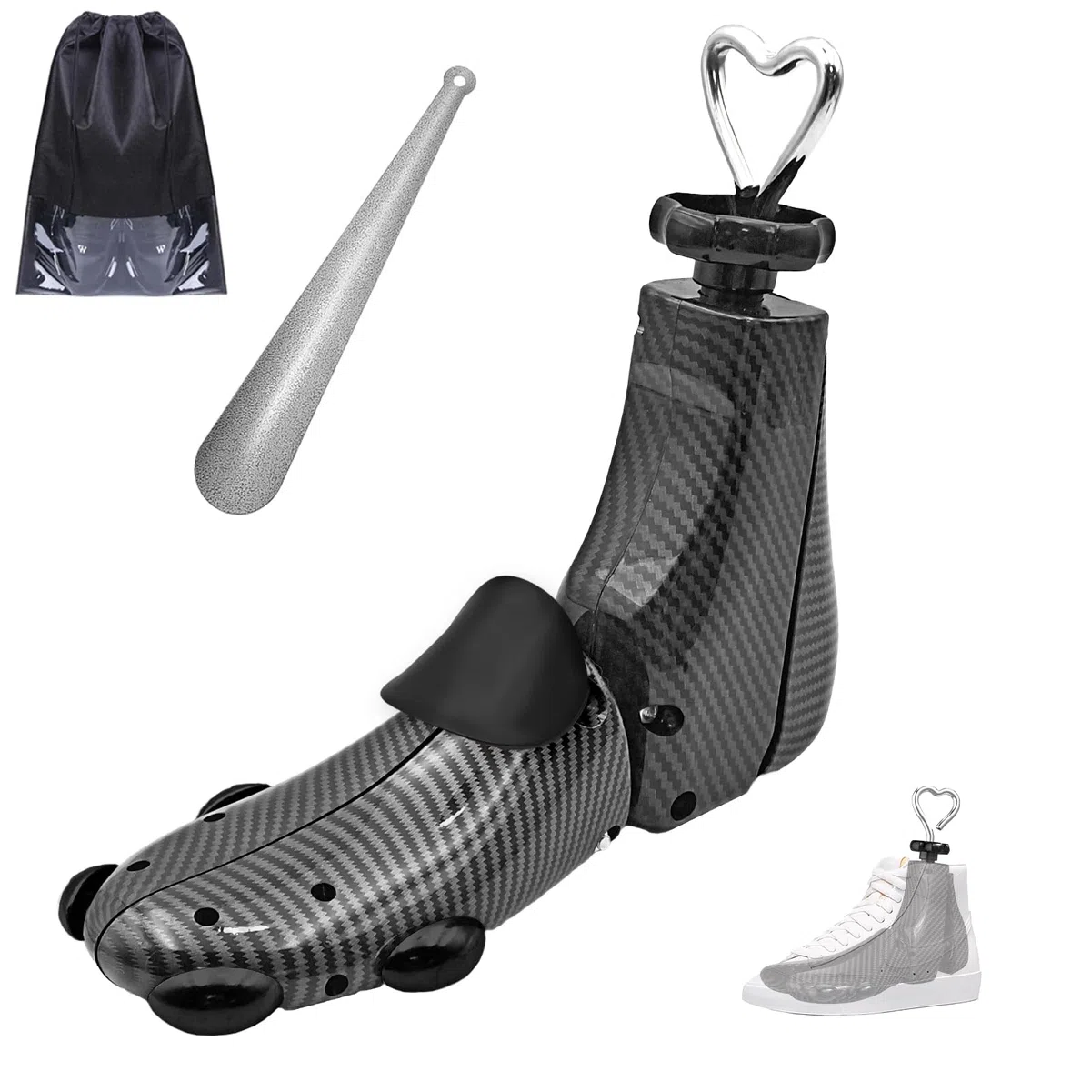 JJDPARTS Tendiscarpe Uomo Donna, Allarga Scarpe Uomo Donna, Tendi Scarpe Tendi Stivali Regolabile Lunghezza Larghezza (37-43)