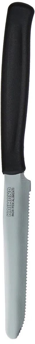 Kaimano KDN041512N Dinamik Coltelli da Tavola, Acciaio Inossidabile, Nero, 12 unità