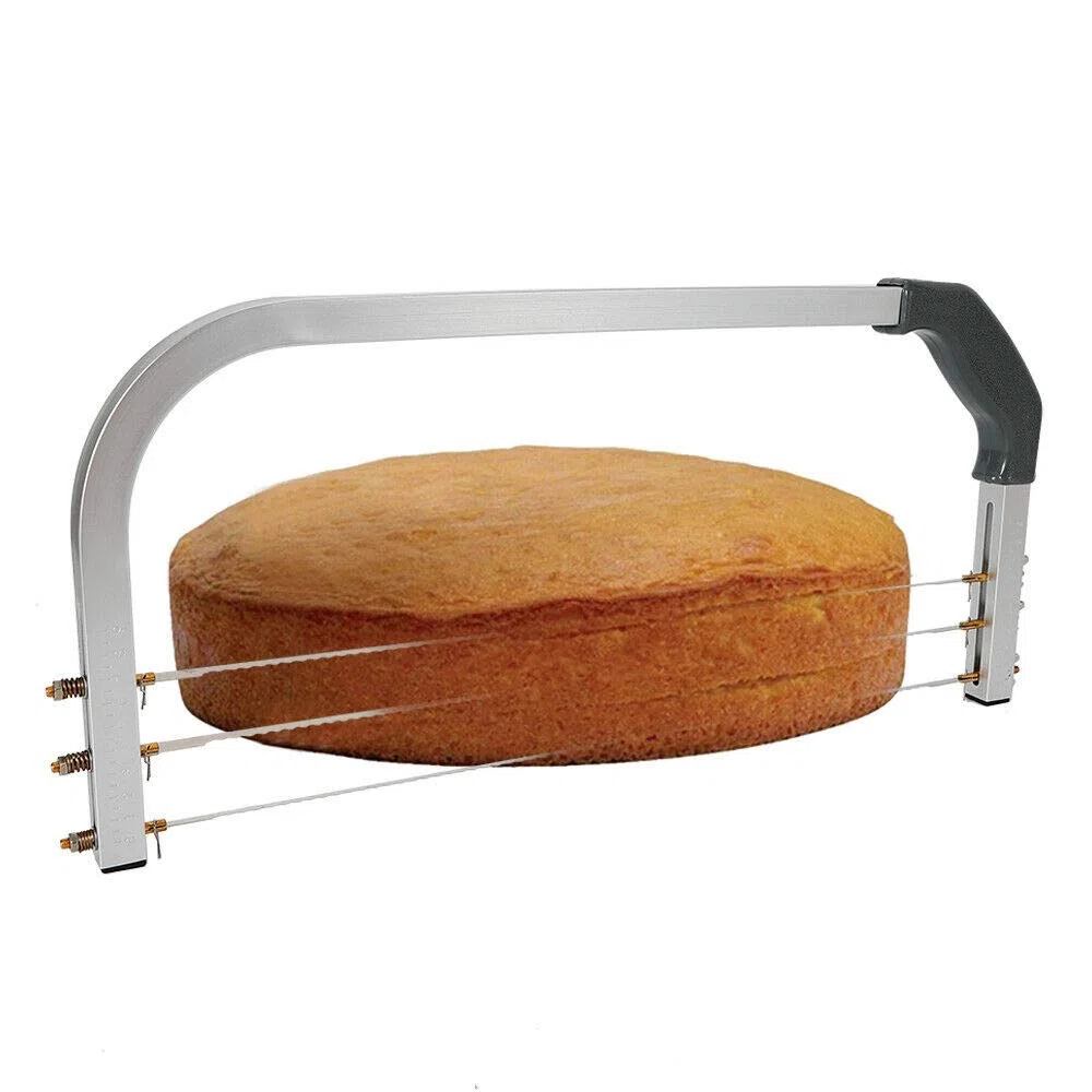 Tagliaporta in filo regolabile, per tagliare torte e torte in modo uniforme