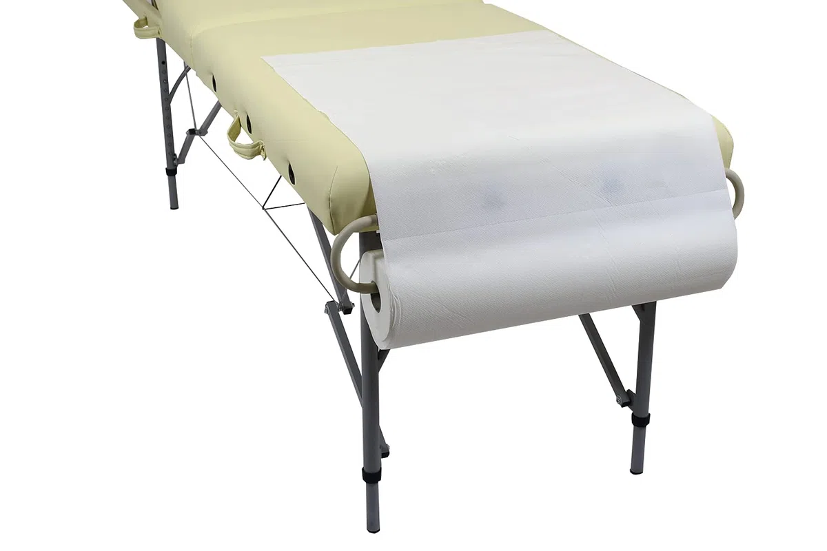 Mira Portarotolo estetica per lettino da massaggio in alluminio regolabile da 60/80cm colore nero