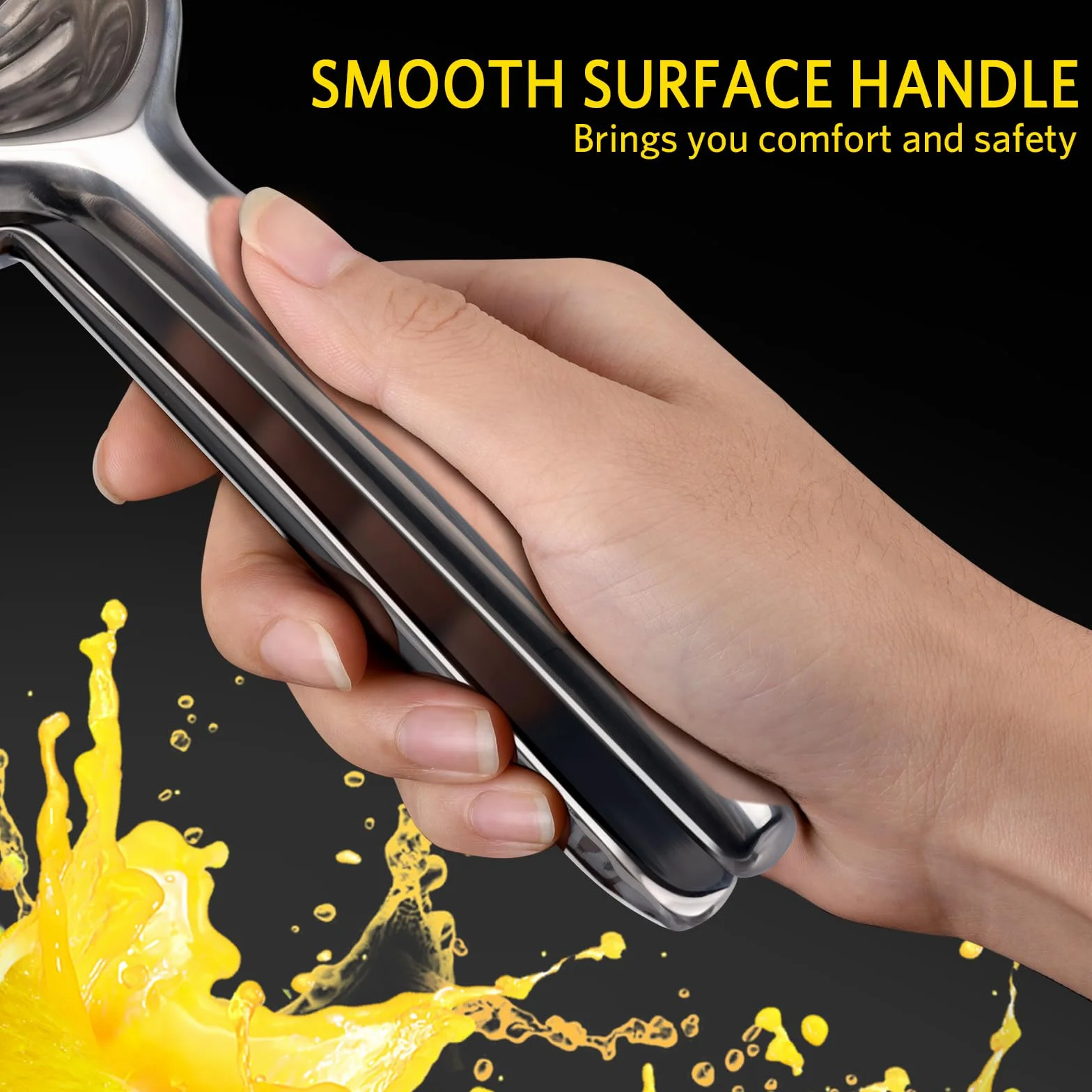 Spremi Limone, Sopito Spremiagrumi Manuale Acciaio Inox Robusto e Anti-Caustico Spremiagrumi Manuale per Cucina, Bar e Ristorante, 7cm di Diametro