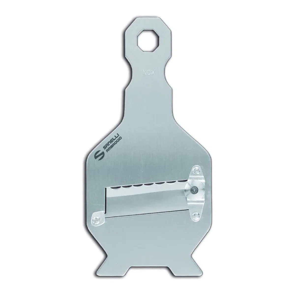 Sanelli Ambrogio Acciaio Ambrogio Sanelli-Affettatartufi Regolatore di qualità per Un Taglio preciso. Lama ondulata, Inox, Inossidabile, 20.5x9.0x2.0 cm