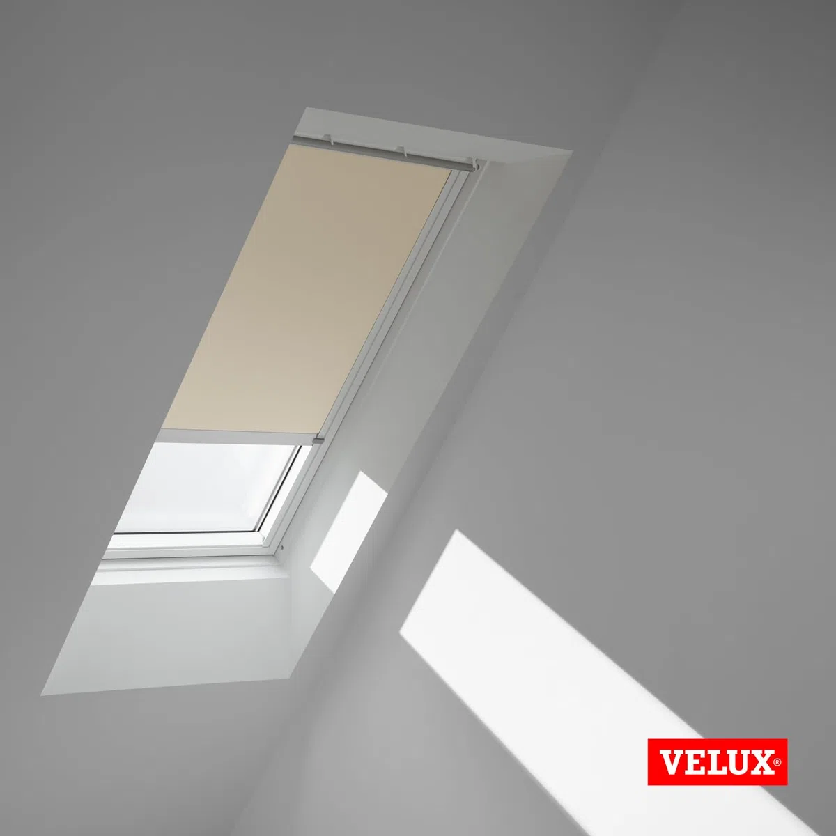 VELUX Originale Tenda Oscurante Solare (DSL), MK04, Beige Chiaro, Telaio Bianco
