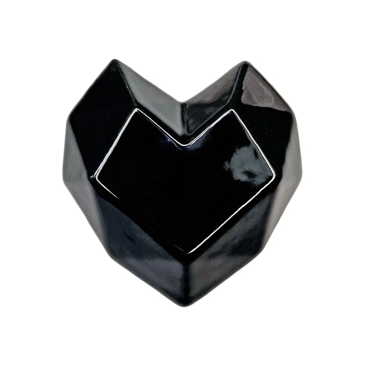 Letshelter Appendino in ceramica per scaldasalviette e termoarredo a forma di cuore nero realizzato artigianalmente in Italia - Si installa direttamente al radiatore