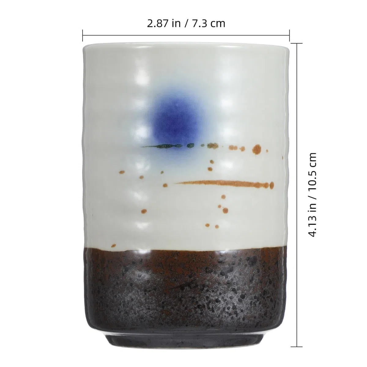 Cabilock Tazza giapponese dipinta a mano matcha, set da tè retrò, tazze da tè giapponesi in ceramica