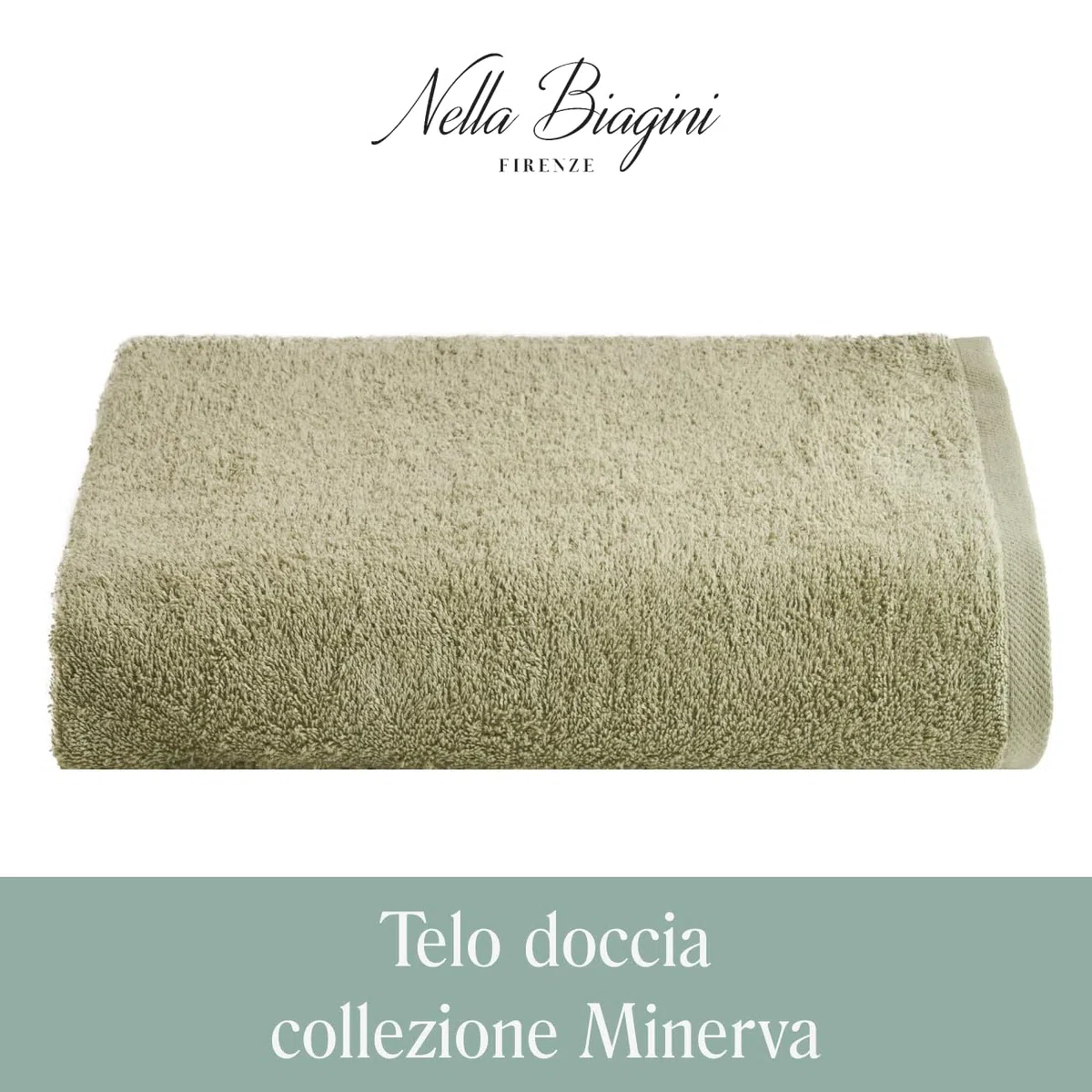 NELLA BIAGINI Telo Doccia Grande, Telo Bagno, 150x100 cm, 100% Spugna di Cotone, 420 gr/mq, per Sauna e SPA, Morbido, Assorbente, Resistente, Tinta Unita. Modello: Minerva