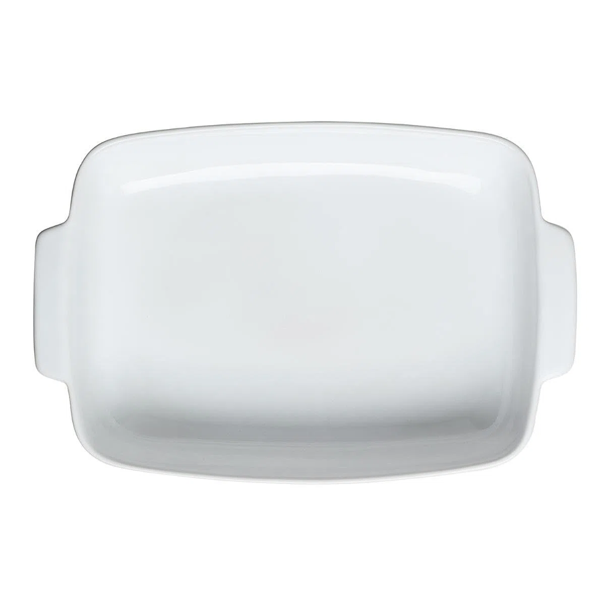 Pyrex 8013102 - Piatto da Forno Rettangolare in Ceramica, 35 x 25 cm, Colore: Bianco