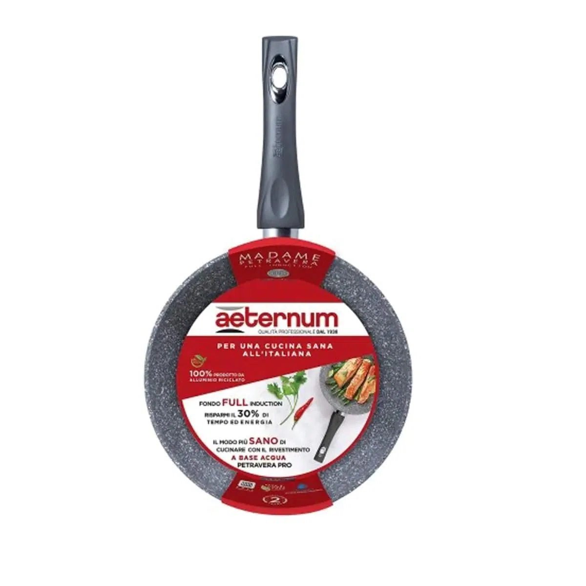 AETERNUM SALTAPASTA CM.28 L.Mad.Petra 3.0 Anche per INDUZIONE, Multicolor, One Size