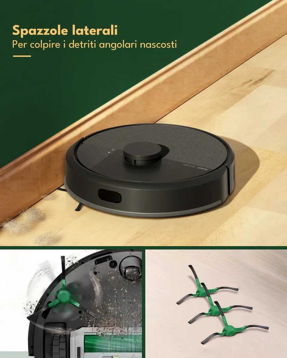 24 Accessori per iRobot Roomba Plus 405/505 Combo Robot Aspirapolvere : 1 Spazzola Principale, 6 Spazzole Laterali, 4 Filtri HEPA, 6 Sacchetti per Aspirapolvere, 6 Salviettine, 1 Spazzola