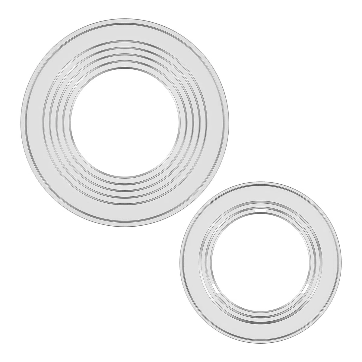 2 adattatori ad anello per vaporiere in bambù in acciaio inox, anello a vapore per pentola a pressione cremagliera adattatore per cottura a vapore per cucina panetteria ristorante