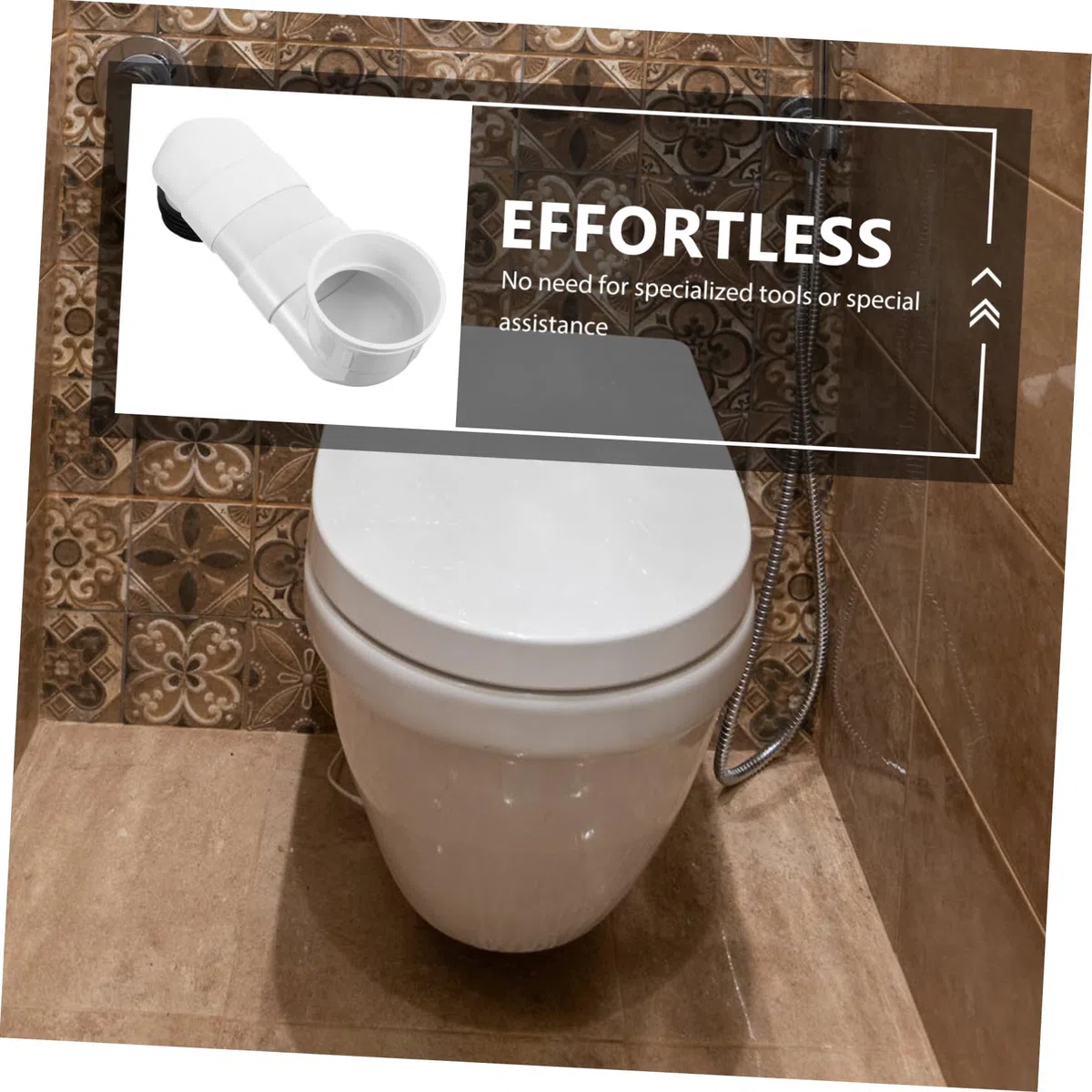 Dispositivo Massima tra Fori di 10cm in Pvc di Spostamento Wc Regolabile Adatto per Uso Commerciale Installazione
