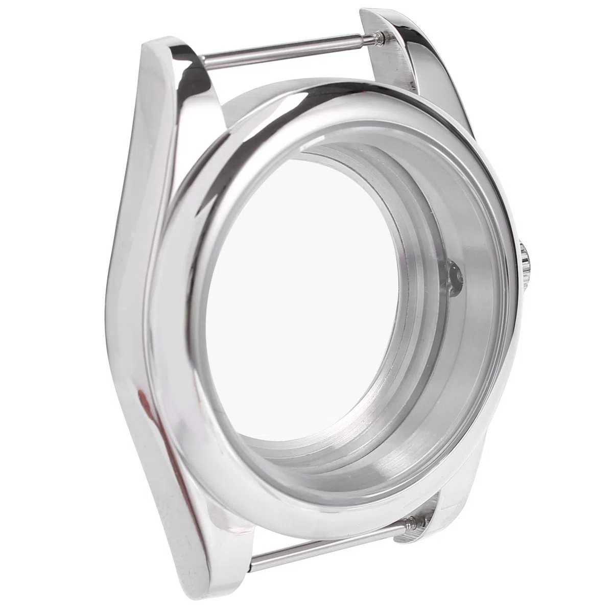 Cassa in acciaio da 39 mm, vetro , adatto per orologio NH35/NH35A NH36/NH35A, lato trasparente, , Transparent