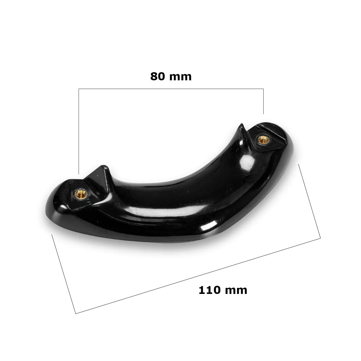 Manici Pentola Compatibili AMC al 100% Filettatura in Ottone e Bachelite Anti Scottatura. Set 2 Maniglie Serie 27. Incluse 4 Viti in Acciaio Inox