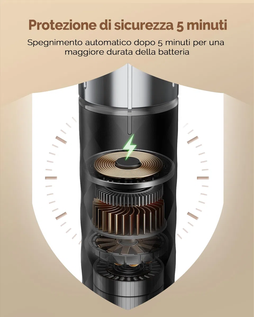Maestri House Montalatte, Frusta elettrica con regolazione continua della velocità, Frullatore ricaricabile con frusta e supporto in acciaio inox, frullatore per bevande per matcha