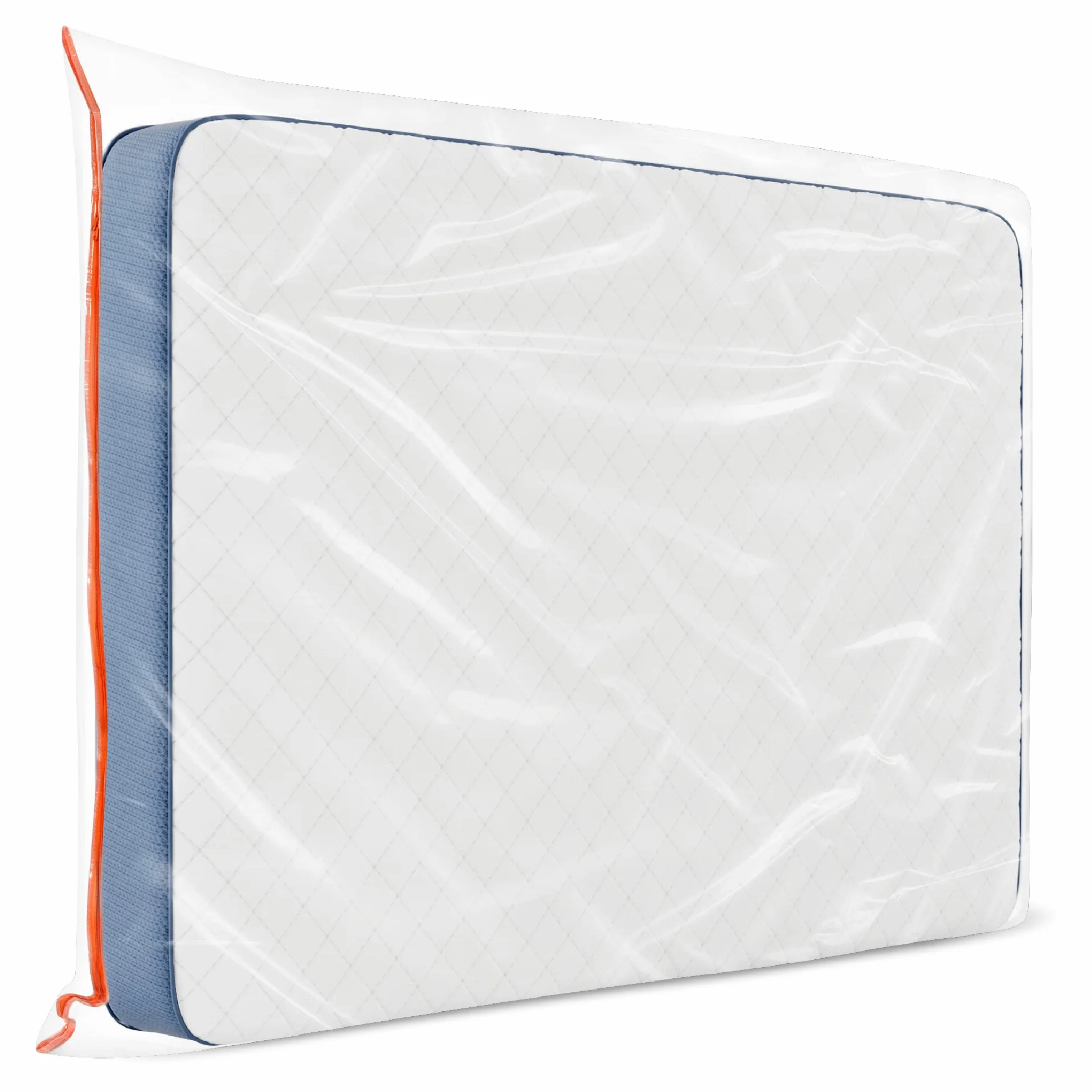 Custodia Materasso Matrimoniale in Plastica - Sacco 180x200 cm (Spessore 30 cm) - Proteggi e Celofan per Coperture - Perfetto per Conservazione, Trasloco - Con Pratica Cerniera