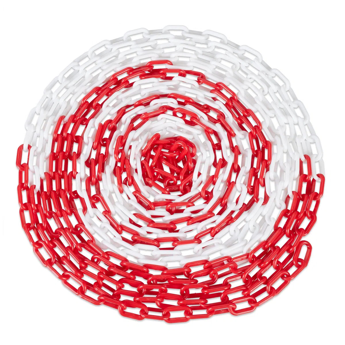 Relaxdays Catena Plastica Rossa e Bianca da 30m, Barriera Parcheggio, Segnaletica Stradale,Transenna Blocco, Multicolore