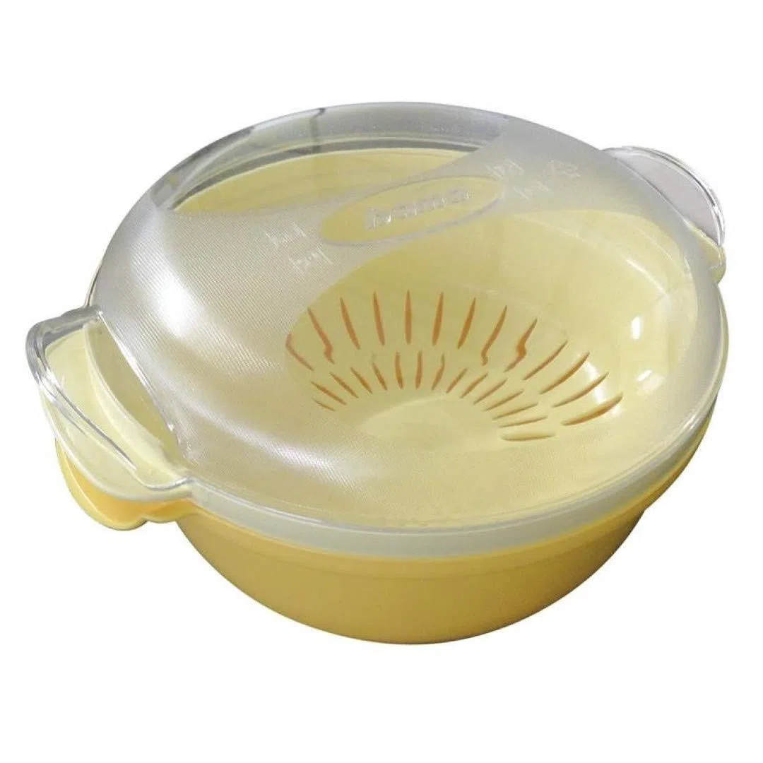 Vaporiera Cottura Vapore Forno Microonde Cooky Rossa Bordò Bama