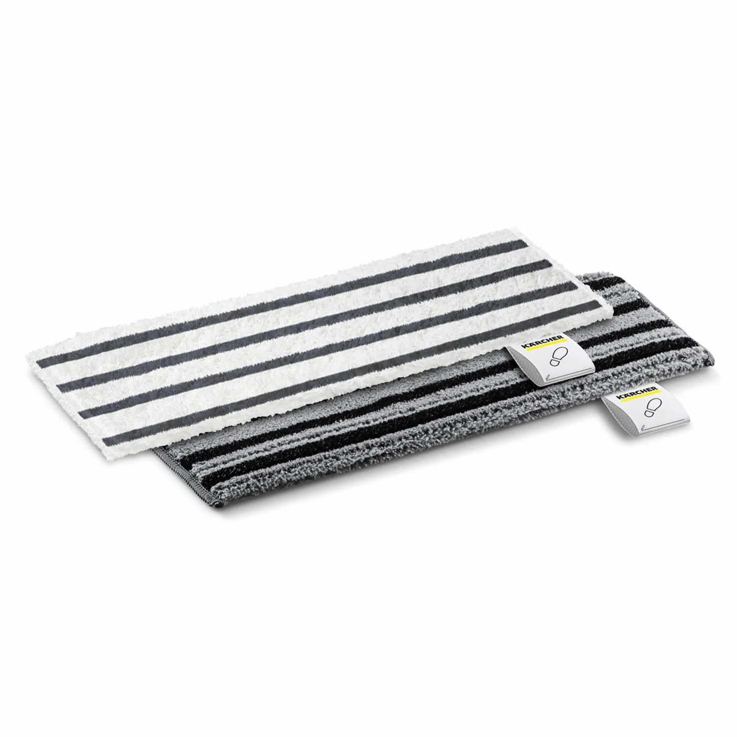 KÄRCHER Set panni pavimento EasyFix, 2 panni abrasivi di alta qualità per una pulizia accurata e igienica dei pavimenti duri, accessori originali per i pulitori a vapore KÄRCHER