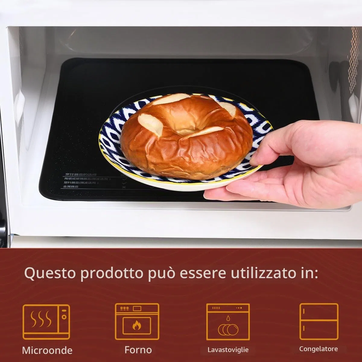 WishDeco Set di 6 Piatti da Dessert, Piatti Piccoli Porcellana 15 cm, Piatto Piani Colorati, Servizio Piatto Moderni per Insalata, Torta, Pasta