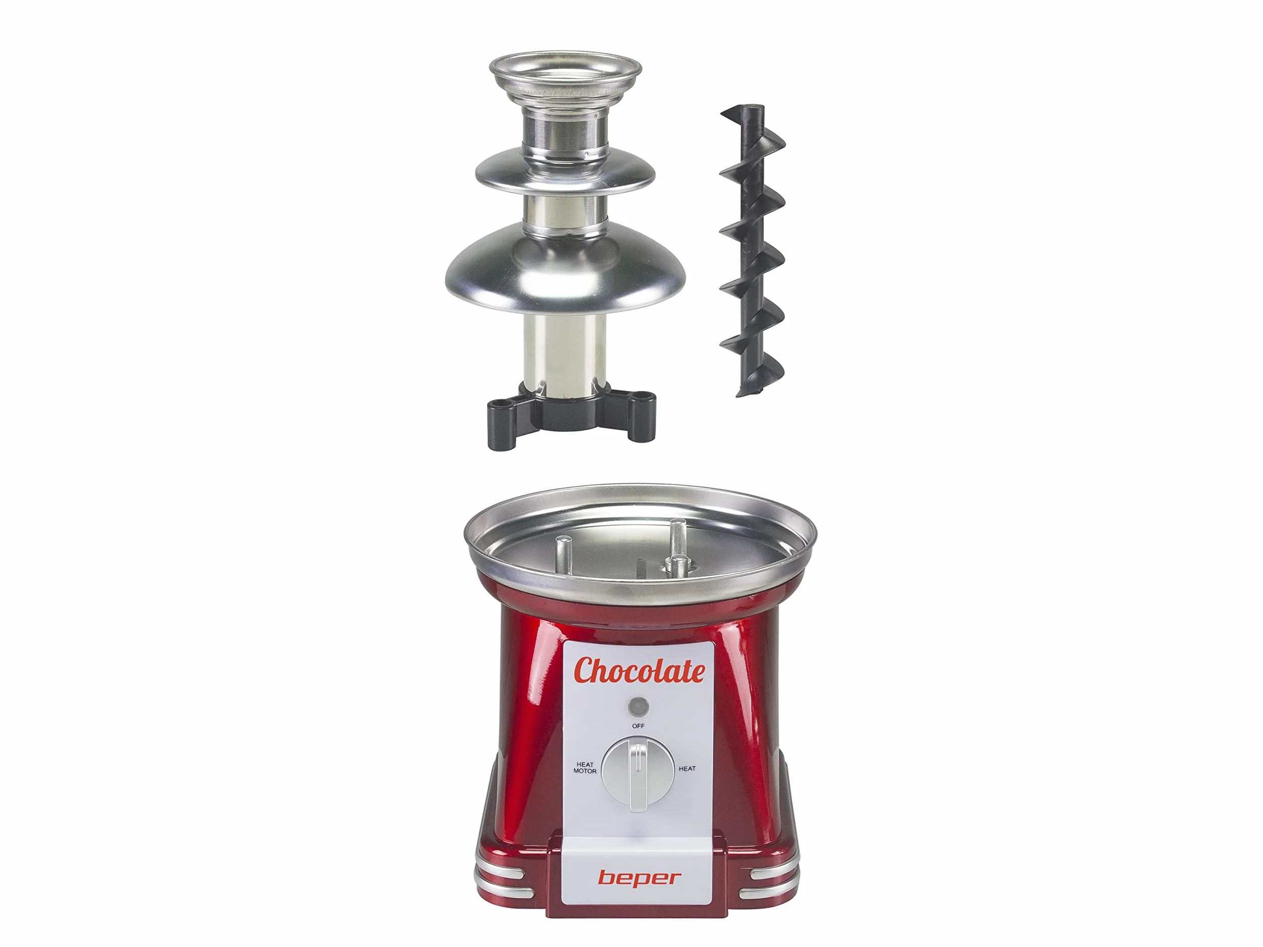 BEPER P101CUD200 Fontana di Cioccolato 750 ml XXL - Fontana di Cioccolato Cascata a 3 Livelli