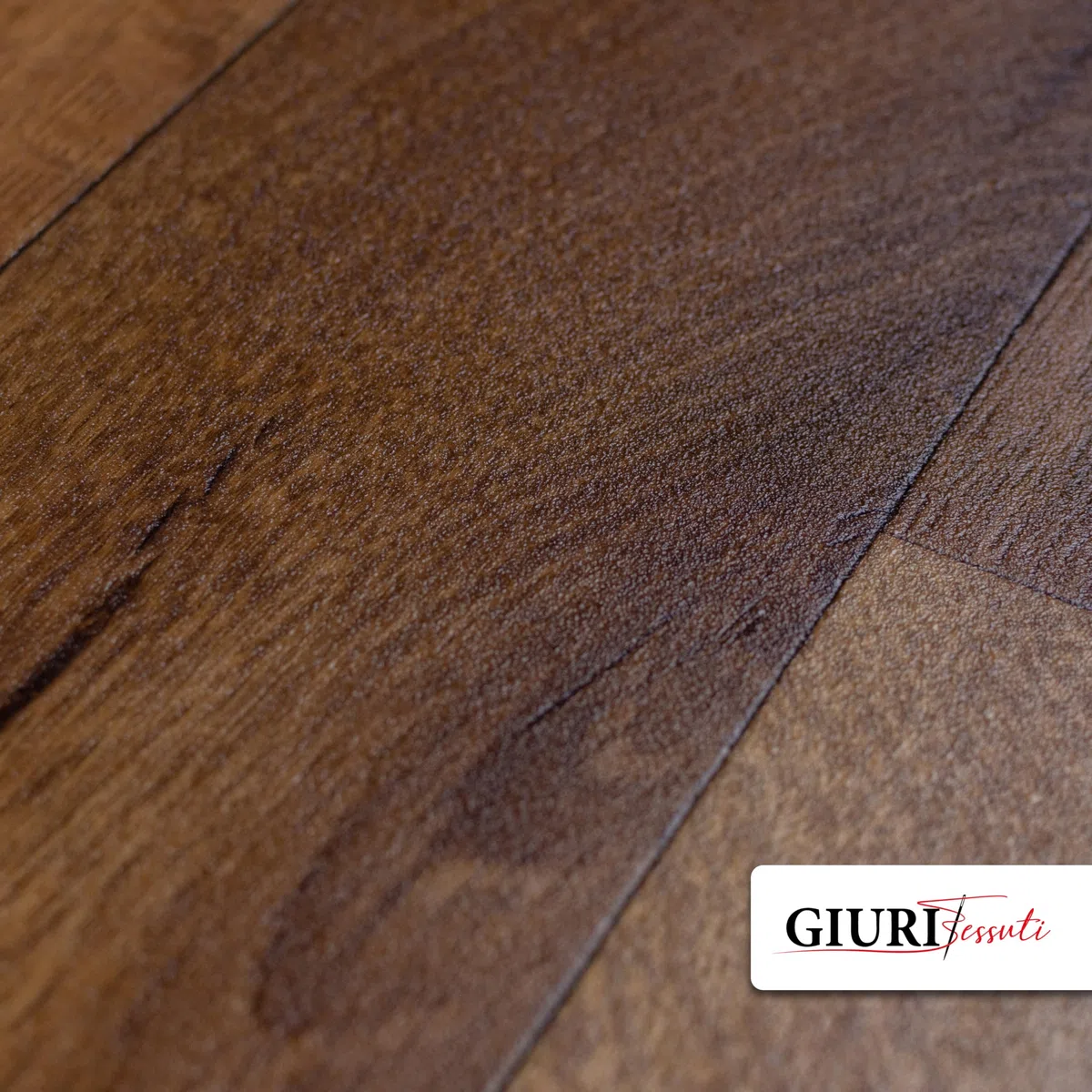 Giuri Tessuti Tappeto Runner in vinile - Passatoia Antiscivolo per Cucina Bagno - Largo 50 cm - Effetto Legno Parquet - Antimacchia (140 Cm, MANDORLA)