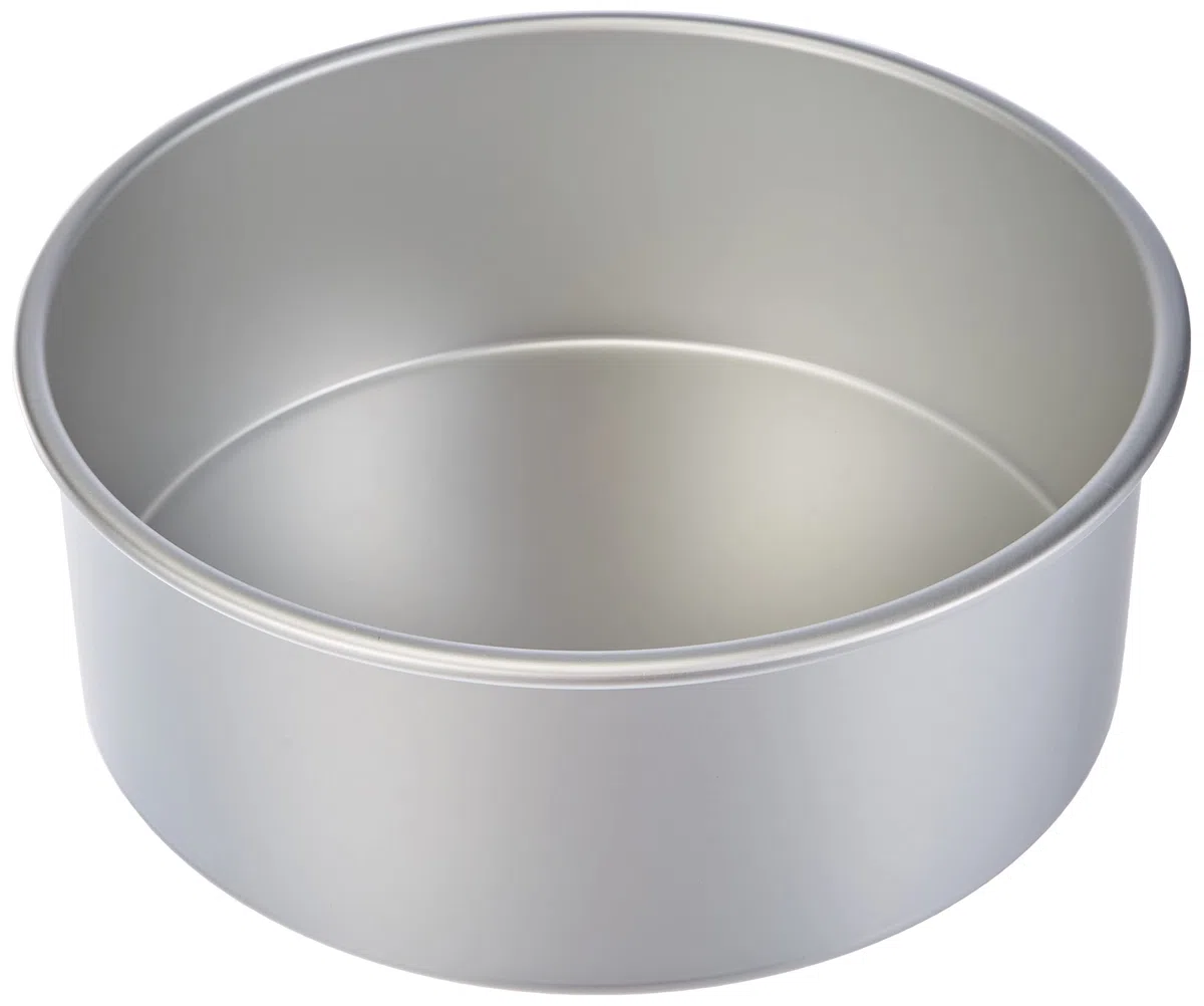 IBILI Cake Pan Round/Extra Deep 25x10 cm, Aluminium, Silver, 25 x 10 x 25 cm