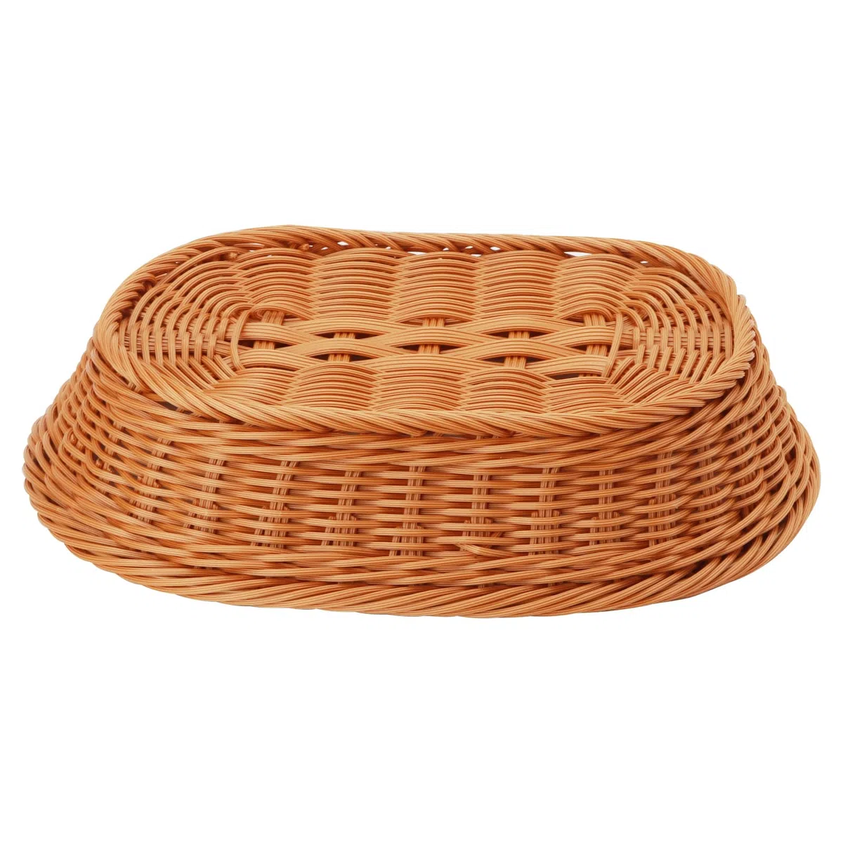 JAPCHET 3 cestini ovali in vimini, 30 x 20 x 7 cm, imitazione rattan, per frutta, pane, verdura
